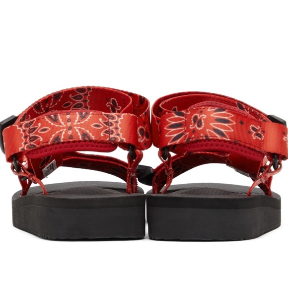 NEW SUICOKE Red Bandana Paisley DEPA-CAB Sandals - Picture 4 of 7